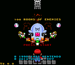 100 Rooms of Enemies (Do or Die Mode) Title Screen